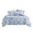Adele Blue 5-Piece Full/Queen Comforter Set with Decorative Pillows-116621895-116621896
