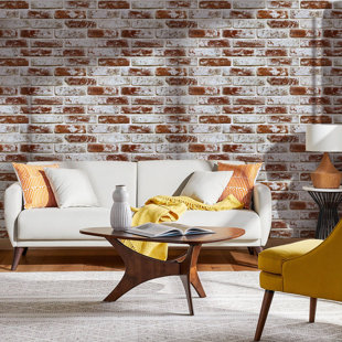 12 Pcs 3D Faux Brick Wall Panels – 22.8" x 11.8" Peel and Stick PVC Wall Tiles, Ultra-Light & Thin Textured Brick Panels, Printable, Covers 22.48 Sq.Ft for Kitchen, Living Room, Bedroom, TV Wall Décor (Set of 12)