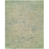 Abstract Area Rug in Ivory