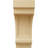 5 1/2"W x 7"D x 14"H Diane Recessed Wood Corbel, Alder (6-Pack)-73318654-73554272
