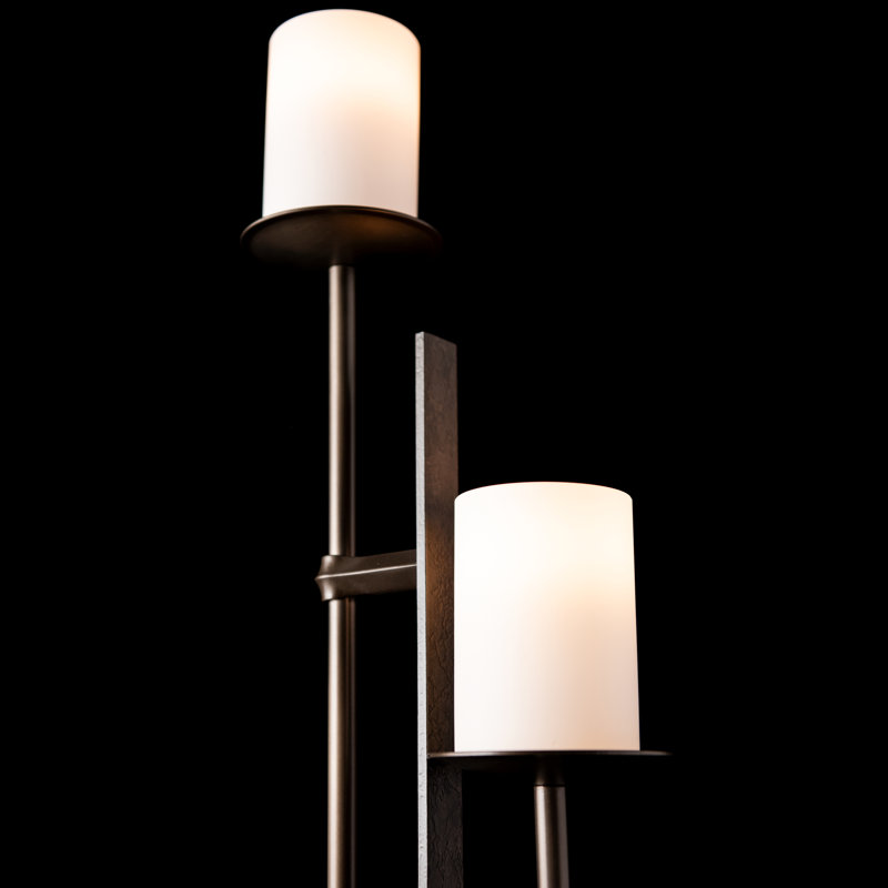 Rook 65.8" Floor Lamp, Dark Smoke, Opal