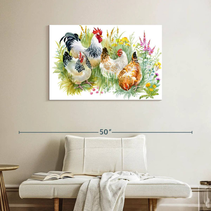 Brampt Chicken Posse, 26" H x 39" W