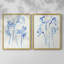 Inky Daffodils I - reproduction encadrée de qualité supérieure - prête à être accrochée - aucun clou requis - aucun clou requis-354193026-354193025