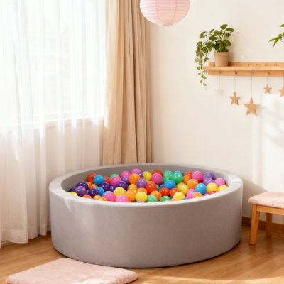 Parc pour enfants en mousse à boules en mousse, piscine à mémoire de forme éponge douce pour l'intérieur et l'extérieur