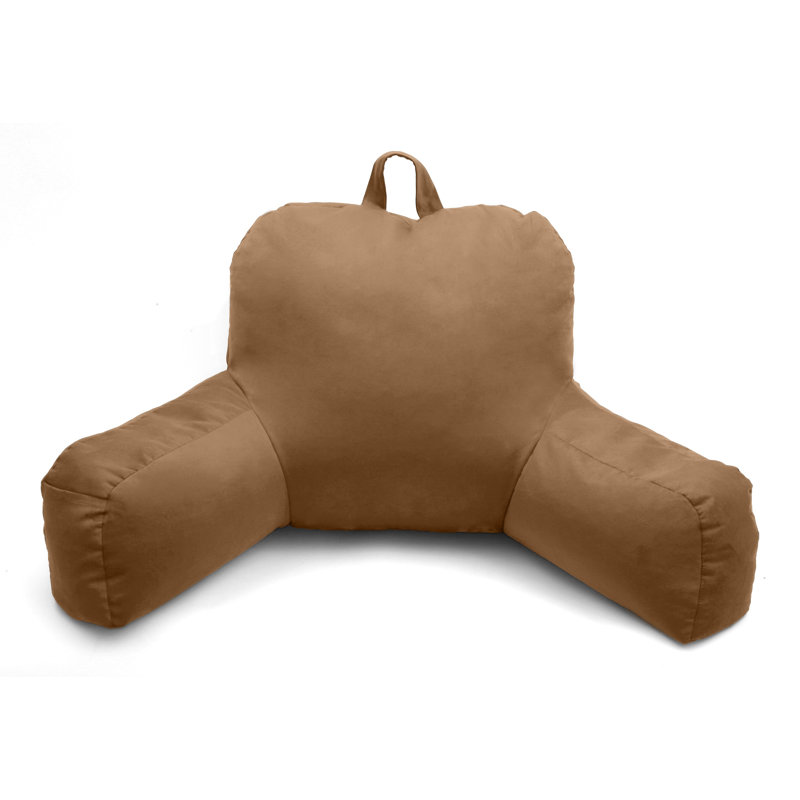 Coussin en microsuède, Brun clair