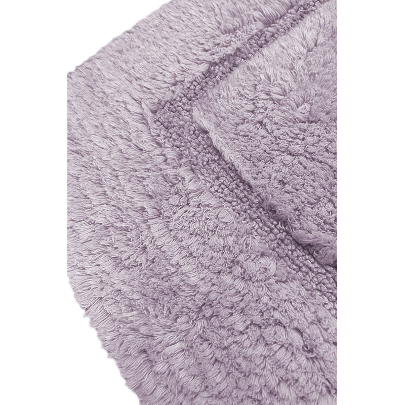 Tapis de bain luxueux en coton, rose, 35,4 po x 35,4 po | 100% coton, 1,06 lb / pi², lavable à la machine, doux et absorbant | Parfait pour la décoration de salle de bain, séchage rapide, entretien facile, confort douillet pour les pieds