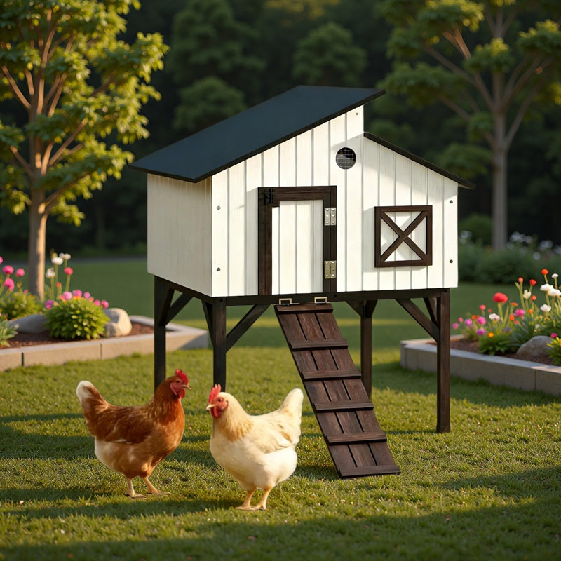 Maison pour animaux de compagnie, poulailler, poulailler surélevé, poulailler