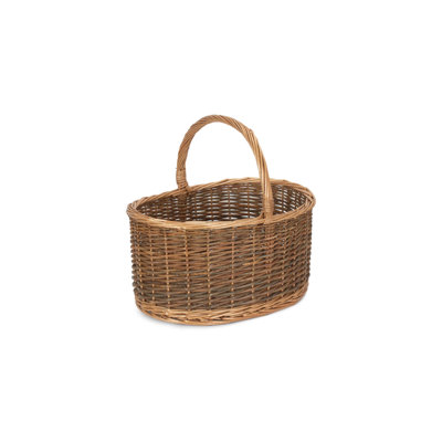 Wicker Country Oval Shopper Basket