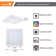 9 in. Square Color Selectable Integrated LED Flush Mount Downlight