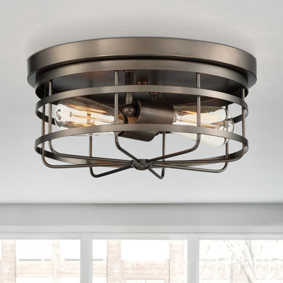 Plafonnier encastré 13 po 2 lumières Adriana