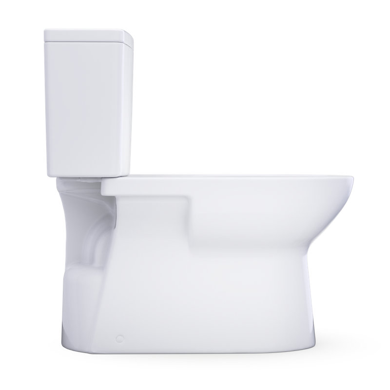 TOTO Glaston 1G Two-Piece Elongated 1.0 GPF Universal Height Toilet with Right-Hand Trip Lever and CEFIONTECT, Cotton White - CST472CUFRG#01