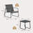 2 Person Outdoor Seating Set with Weather Resistant Frame and Durable Mesh Fabric 3 Piece Set-113688887