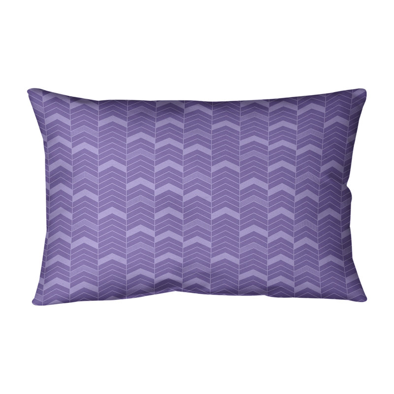 Coussin Rhonda, H 14 po x l 20 po, Pas de bourre, Mauve
