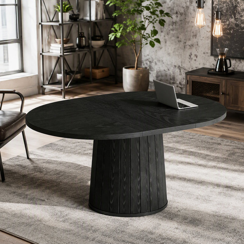 Table de conférence, table de bureau ovale élégante