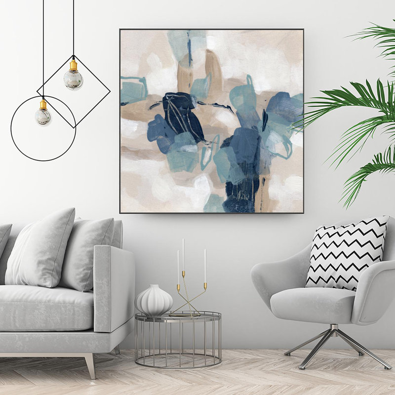 Blues Chorus Ii '', toile encadrée par Giant Art, H 20 po x l 20 po