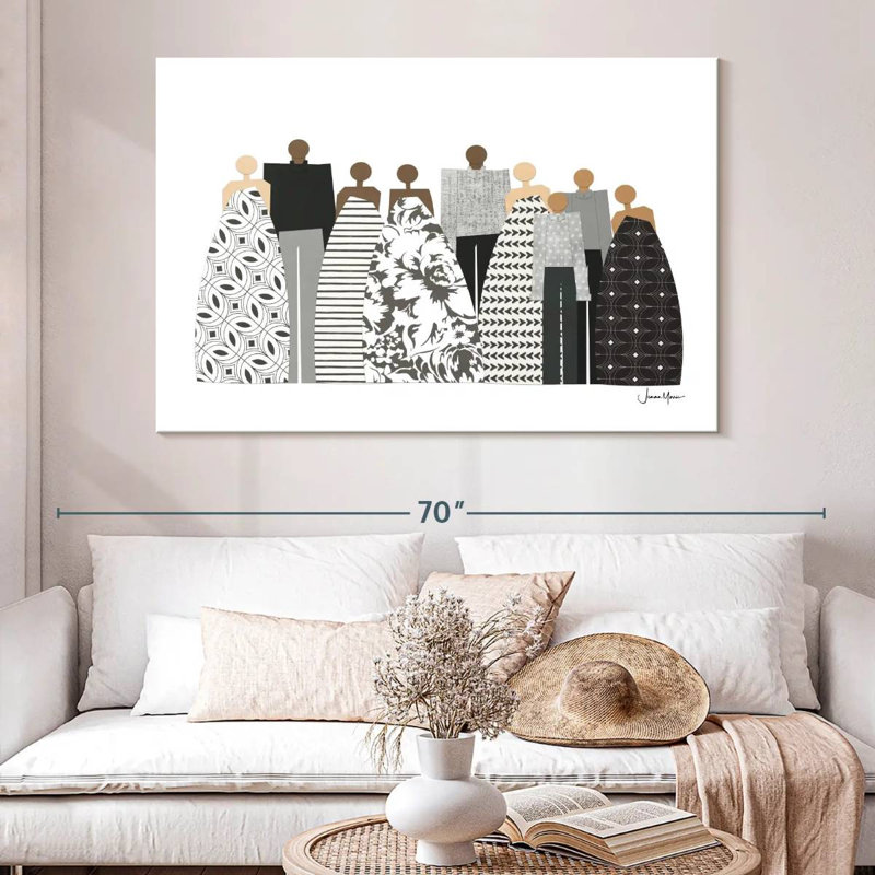 Family In White, 34" H x 51" W