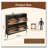 Rattan Shoe Cabinet with 4 Flip-Down Doors-1523415571