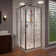 DreamLine Cornerview 36 in. D x 36 in. W x 74 3/4 in. H Framed Sliding Shower Enclosure