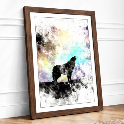 Wolf At Dawn Modern - Print