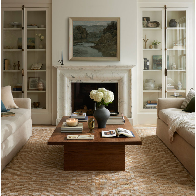Judy Natural / Ivory Area Rug, Rectangle 7'9" x 9'9"