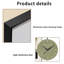Horloge murale en alliage d'aluminium