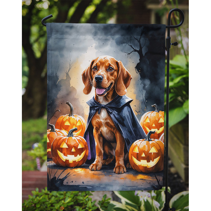 Drapeau de jardin chiot Halloween, Vizsla
