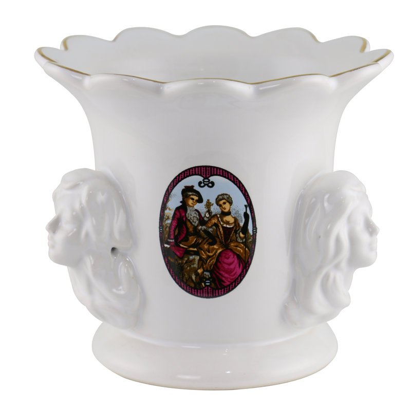 Ceramic / Porcelain Oval Utensil Crock