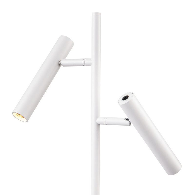 141cm Matte LED Column Floor Lamp, White