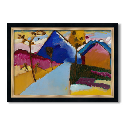 Kochel Straight Street, 1909 - Wassily Kandinsky - Toile encadrée sur mesure