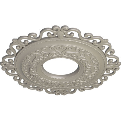 Endurathane Orrington Ceiling Medallion, 22"OD x 6 1/4"ID x 1 3/4"P (Fits Canopies up to 6 1/4"), Hand-Painted Pearl White Finish