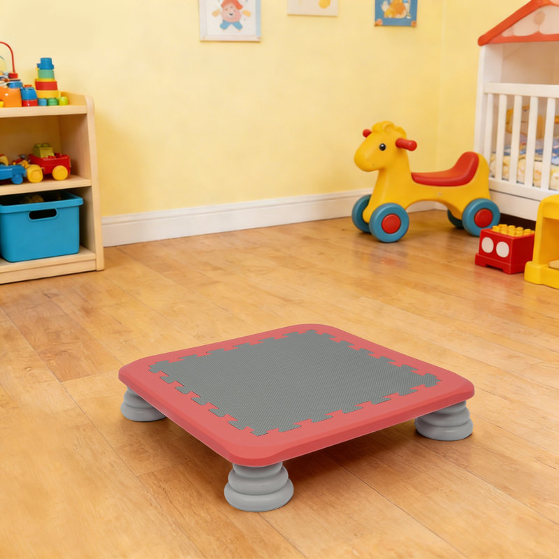 Trampoline pour enfants, planche rebondissante pour enfants, jouet pour enfants Balance and Bounce, Rouge