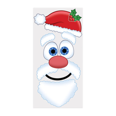 Christmas Santa Face Door Cover