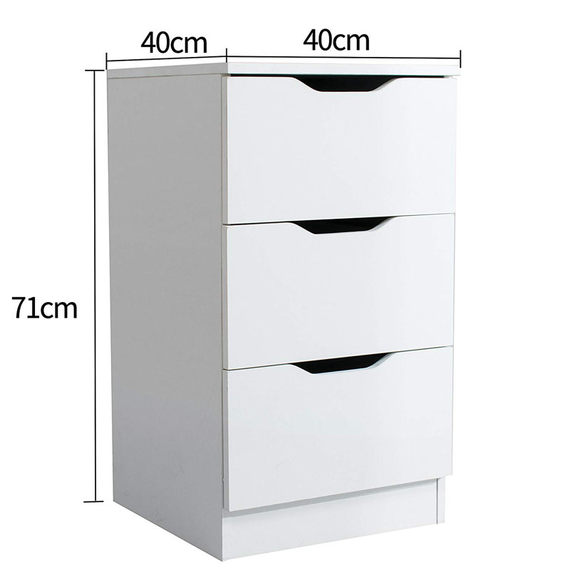 Aldgate 40cm W Manufactured Wood Bedside Table