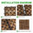 12" X 12" Solid Wood Interlocking Deck Tile (Set Of 10)