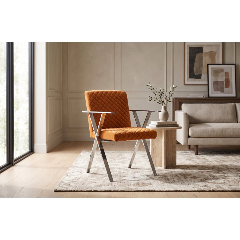Chaise avec accoudoirs rembourrée Allure