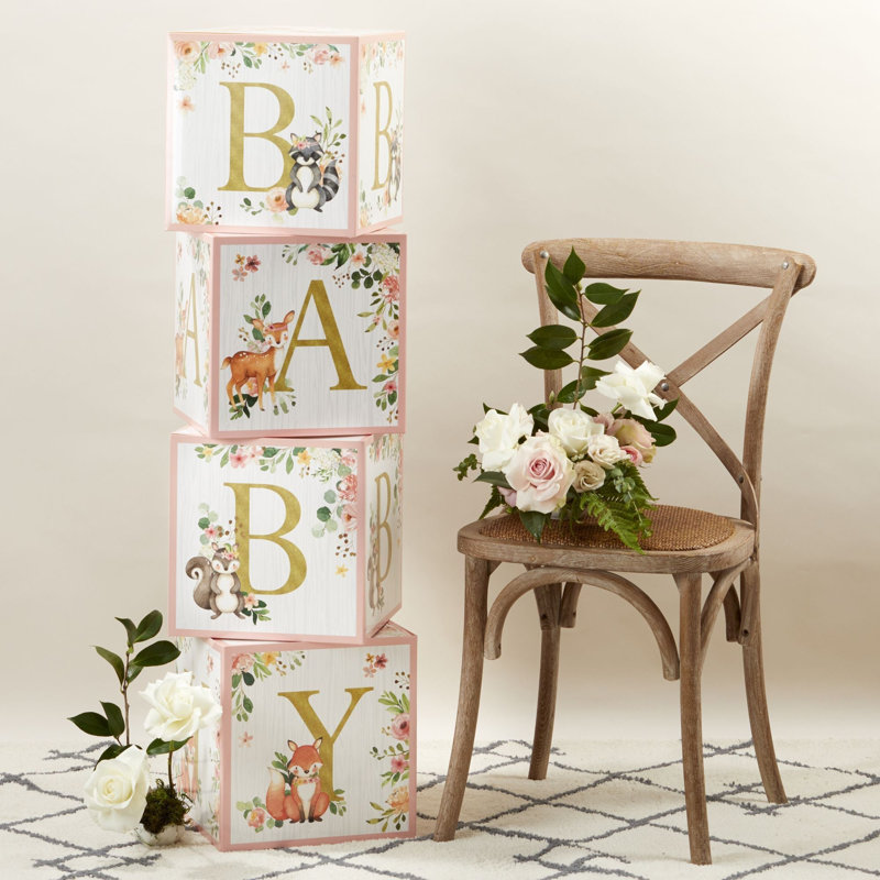 4 Piece Paper New Baby Decoration Kit