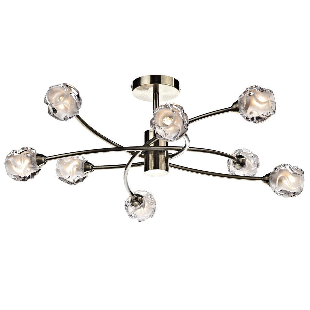 Mcdermott Glass Semi Flush Mount