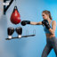 Porte-gants de boxe mural