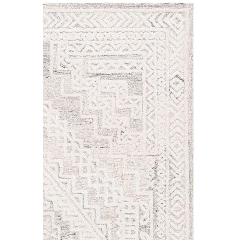 Tapis d'intérieur en laine touffeté à la main Metro, Rectangle 6 pi 0 po x 9 pi 0 po