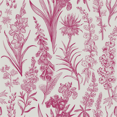 Botanical Graphic Wallpaper B1031