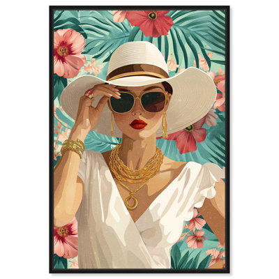 «Sparkling Tropical Queen Canvas» par Glamour