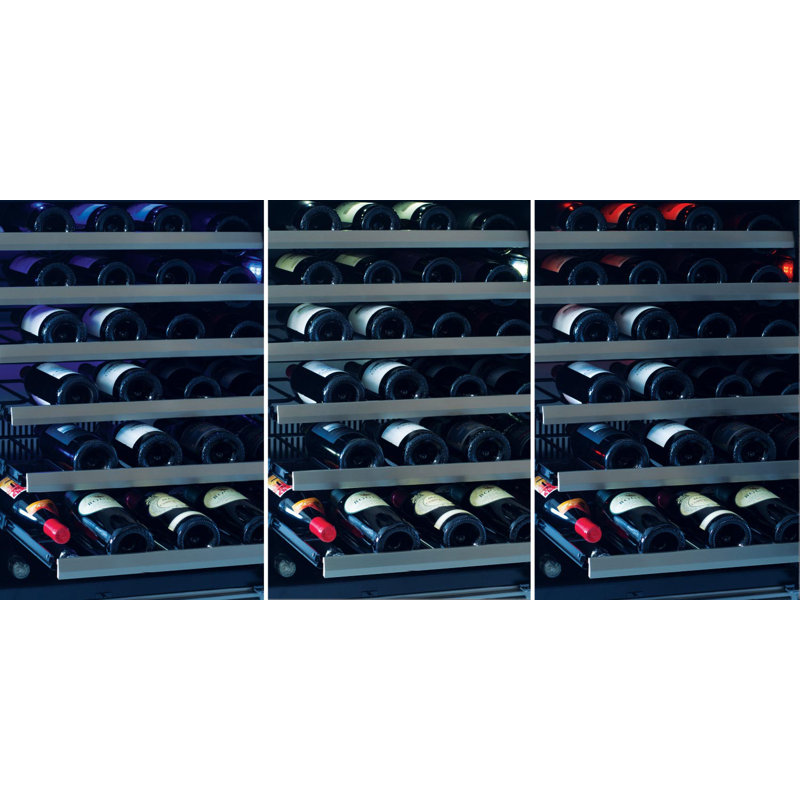 24" Dual Zone Wine Cooler, Left Handed