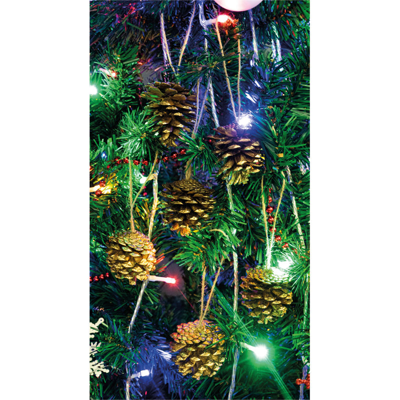 15cm Wood Holiday Shaped Ornament, Gold