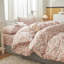 Ensemble de literie à housse de couette à motif floral rose-120076845