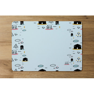 Robyn Polyester-Coated Hardboard Geometric Rectangle Placemat