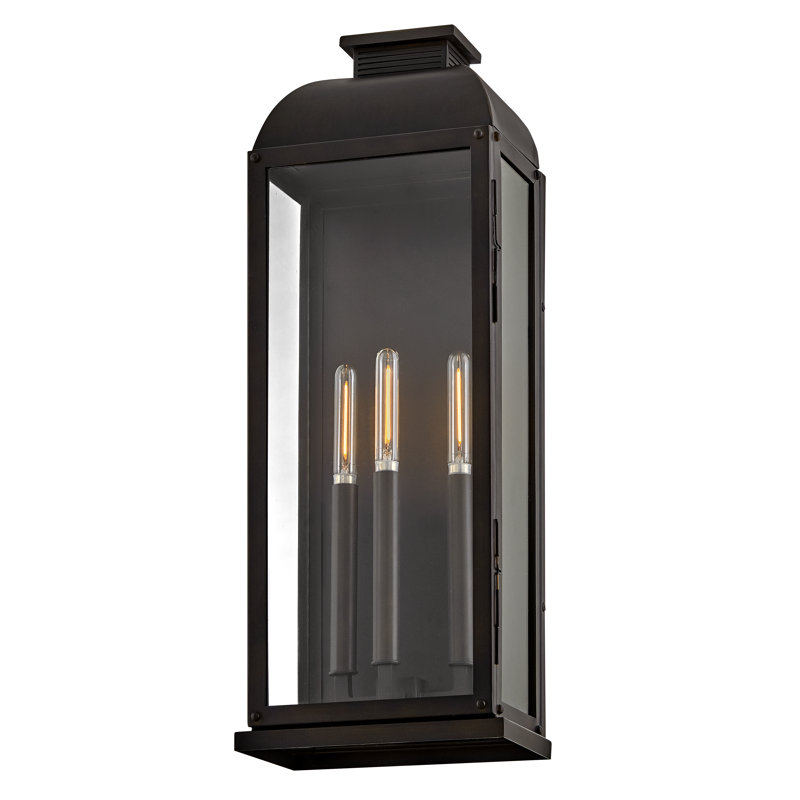 Lanterne murale d'extérieur à trois lumières Tiverton, H 24 po x l 9 po x P 9 po, 3