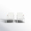 Ensemble de 2 chaises longues Stokes, blanc