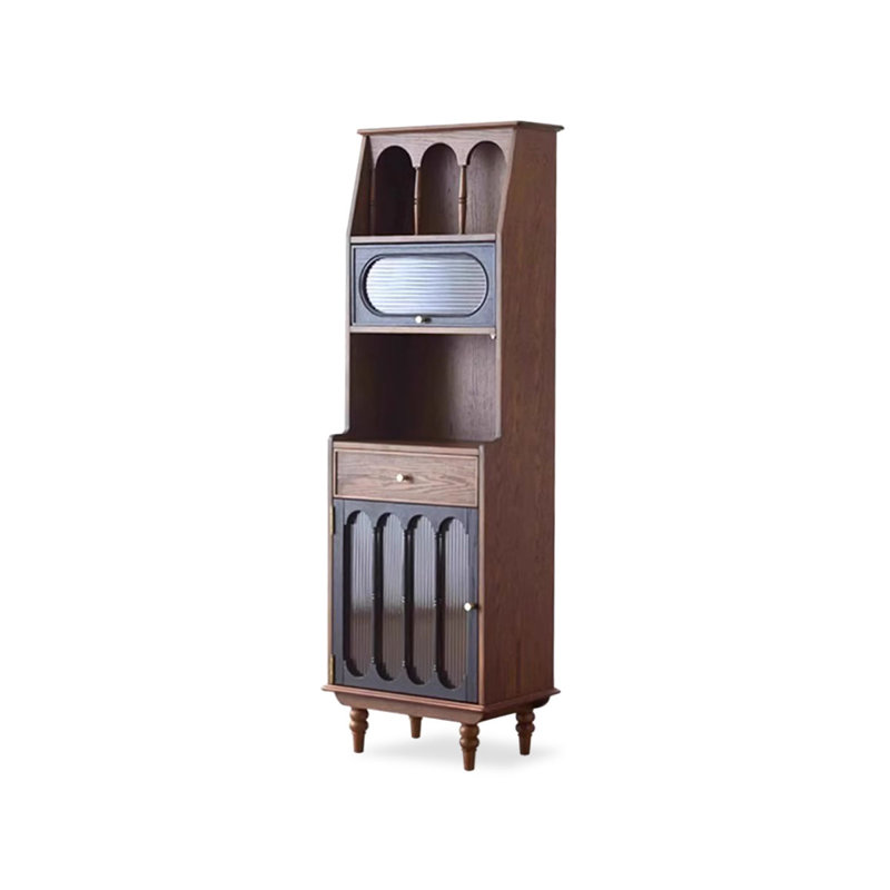 Nut-Brown Solid Wood Display Cases