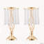 Ensemble de 20 vases supports à fleurs en cristal de 43 cm de hauteur pour mariage