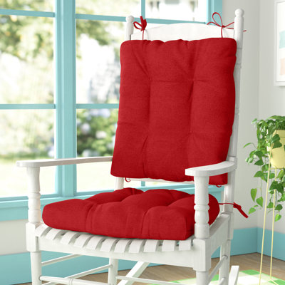 Azilal Indoor And Outdoor Patio Rocking Chair Cushion Set